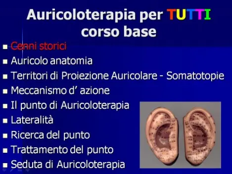 Corso Online di Auricoloterapia I livello.